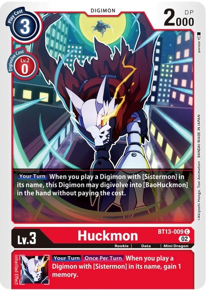 Huckmon, Versus Royal Knights BT13-009 C