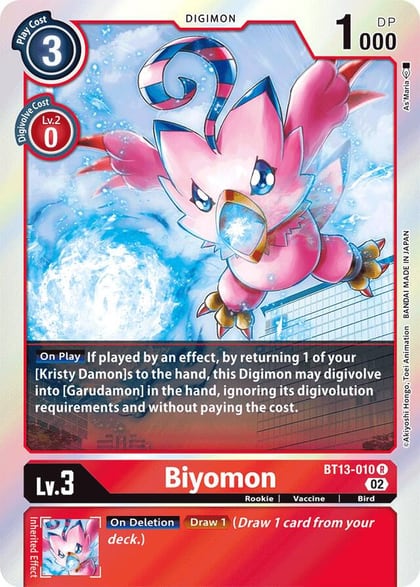 Biyomon, Versus Royal Knights BT13-010 R