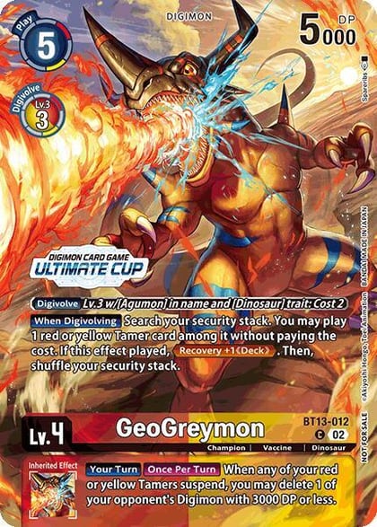 GeoGreymon (Ultimate Cup 2024), Versus Royal Knights BT13-012 C