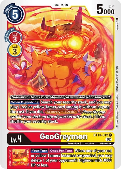 Geogreymon, Versus Royal Knights BT13-012 C