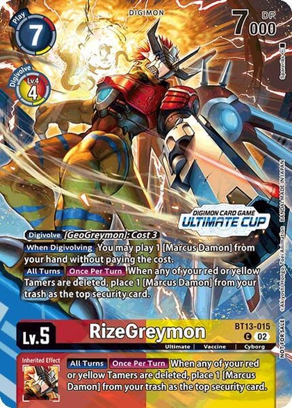 RizeGreymon (Ultimate Cup 2024), Versus Royal Knights BT13-015 C