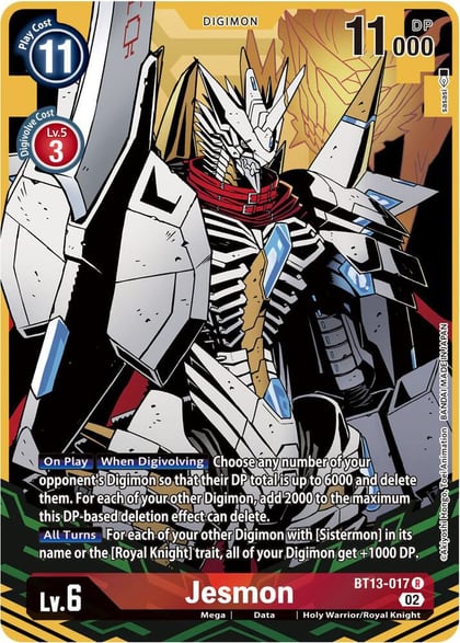 Jesmon (Alternate Art), Versus Royal Knights BT13-017 R