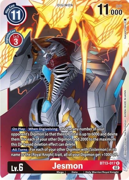 Jesmon, Versus Royal Knights BT13-017 R