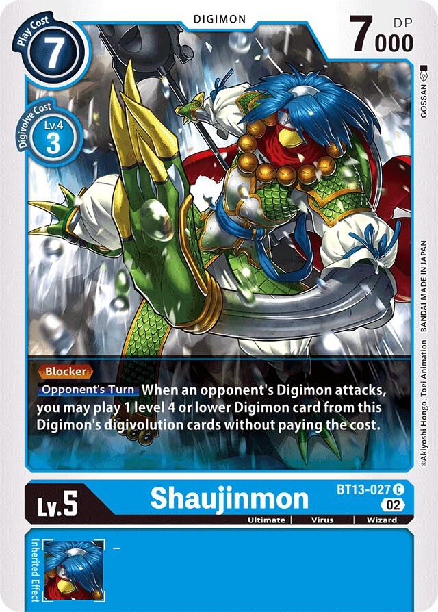 Shaujinmon, Versus Royal Knights BT13-027 C