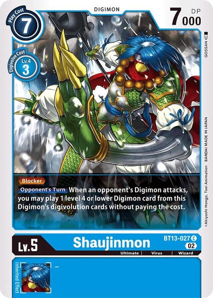 Shaujinmon, Versus Royal Knights BT13-027 C