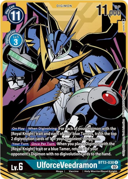 UlforceVeedramon (Alternate Art), Versus Royal Knights BT13-030 R