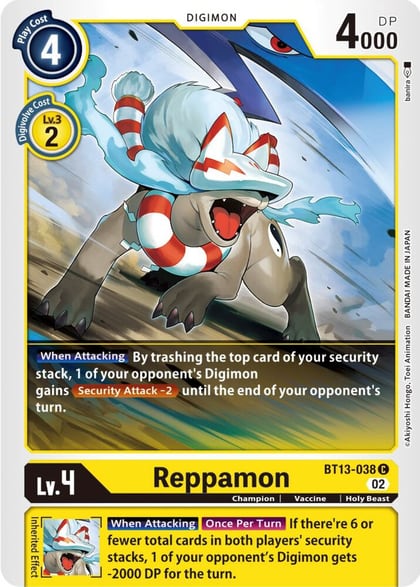 Reppamon, Versus Royal Knights BT13-038 C