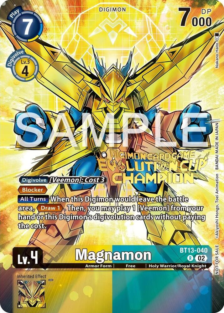 Magnamon - BT13-040 (2024 Evolution Cup Champion), Versus Royal Knights BT13-040 R