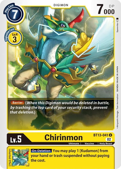 Chirinmon, Versus Royal Knights BT13-041 U
