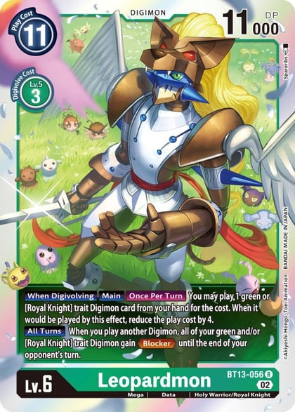 Leopardmon, Versus Royal Knights BT13-056 R