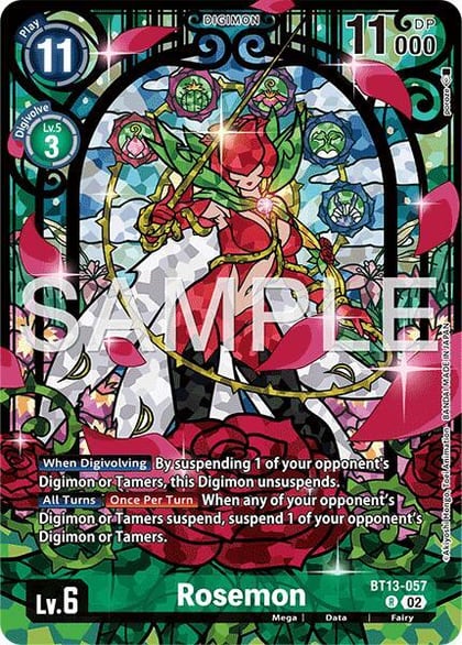 Rosemon (Premium Heroines Set Ver.2), Versus Royal Knights BT13-057 R