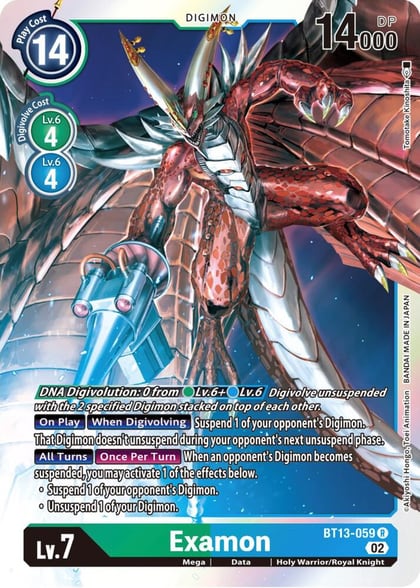 Examon, Versus Royal Knights BT13-059 R