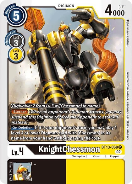 KnightChessmon BT13-068, Versus Royal Knights BT13-068 C