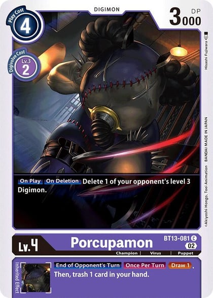 Porcupamon, Versus Royal Knights BT13-081 C
