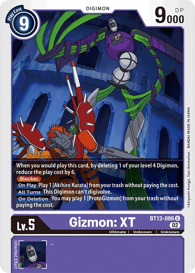 Gizmon: XT, Versus Royal Knights BT13-086 U
