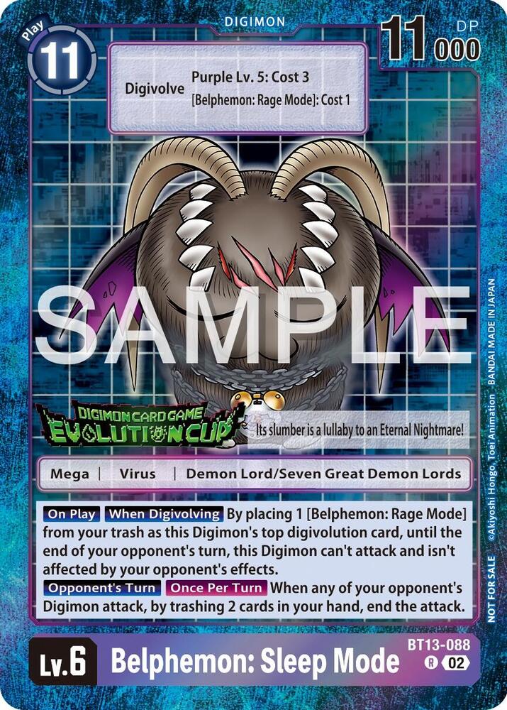 Belphemon: Sleep Mode - BT13-088 (2024 Evolution Cup), Versus Royal Knights BT13-088 R