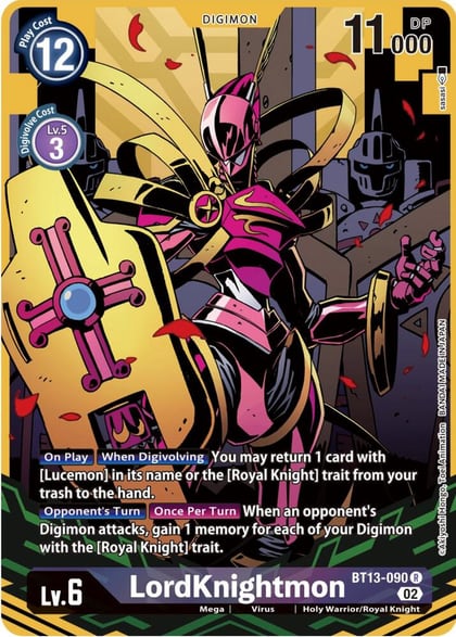 LordKnightmon (Alternate Art), Versus Royal Knights BT13-090 R