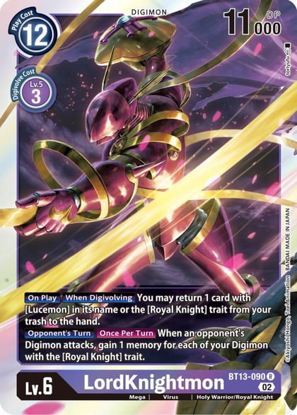 LordKnightmon, Versus Royal Knights BT13-090 R