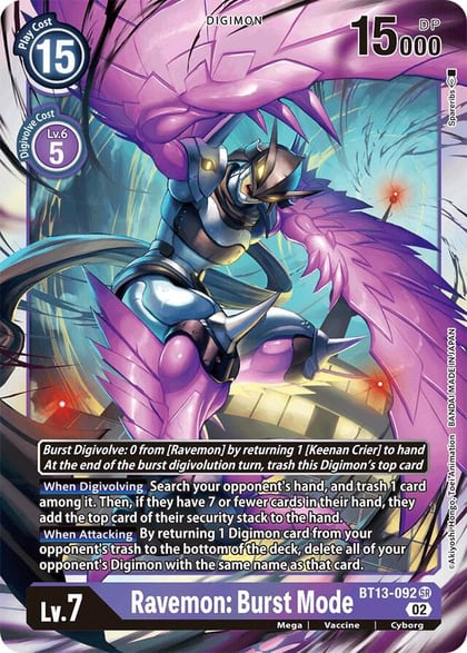 Ravemon: Burst Mode, Versus Royal Knights BT13-092 SR