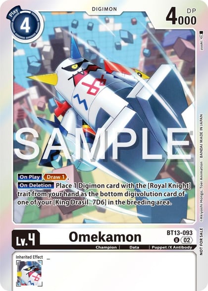 Omekamon (Event Pack 6), Versus Royal Knights BT13-093 U