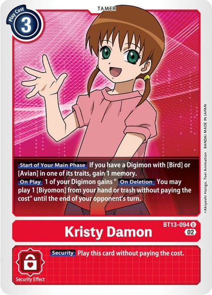 Kristy Damon, Versus Royal Knights BT13-094 U