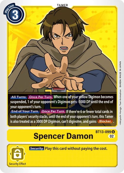 Spencer Damon, Versus Royal Knights BT13-099 U