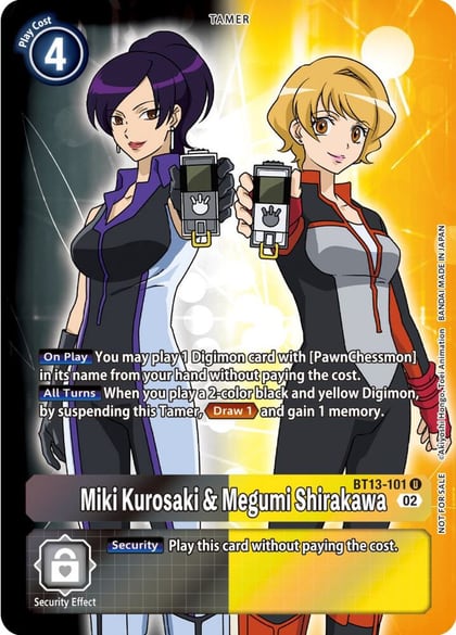 Miki Kurosaki & Megumi Shirakawa (Box Topper), Versus Royal Knights BT13-101 U