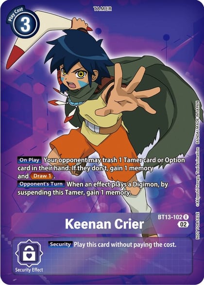 Keenan Crier (Box Topper), Versus Royal Knights BT13-102 R
