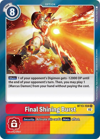 Final Shining Burst, Versus Royal Knights BT13-104 R