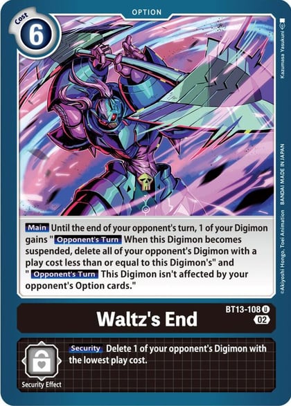 Waltz's End, Versus Royal Knights BT13-108 U