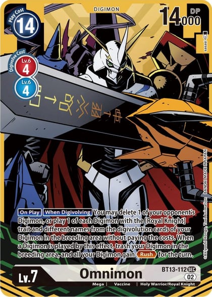 Omnimon (Alternate Art), Versus Royal Knights BT13-112 SEC