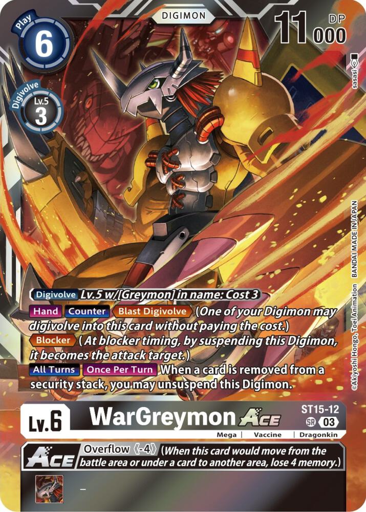 WarGreymon ACE (Box Topper), Versus Royal Knights ST15-12