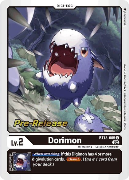 Dorimon, Versus Royal Knights Pre-Release Cards BT13-005 U