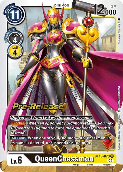 QueenChessmon, Versus Royal Knights Pre-Release Cards BT13-073 U