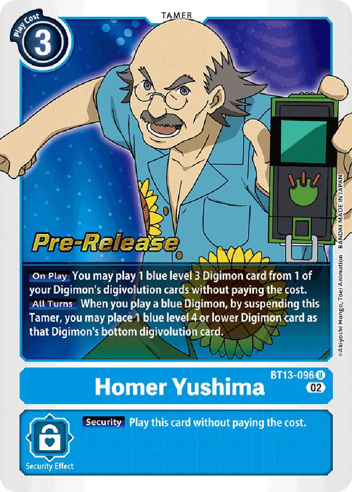 Homer Yushima, Versus Royal Knights Pre-Release Cards BT13-096 U