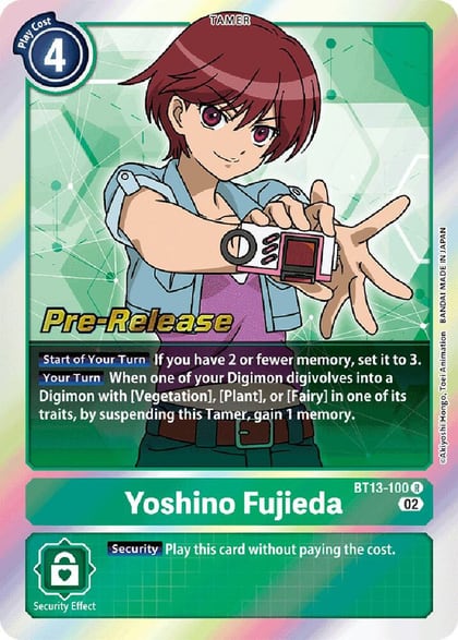 Yoshino Fujieda, Versus Royal Knights Pre-Release Cards BT13-100 R