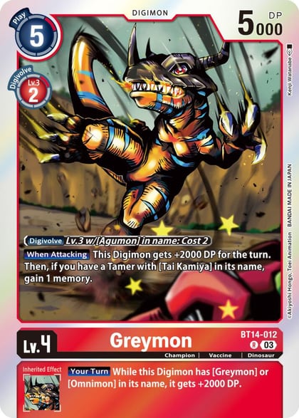 Greymon, Blast Ace BT14-012 R