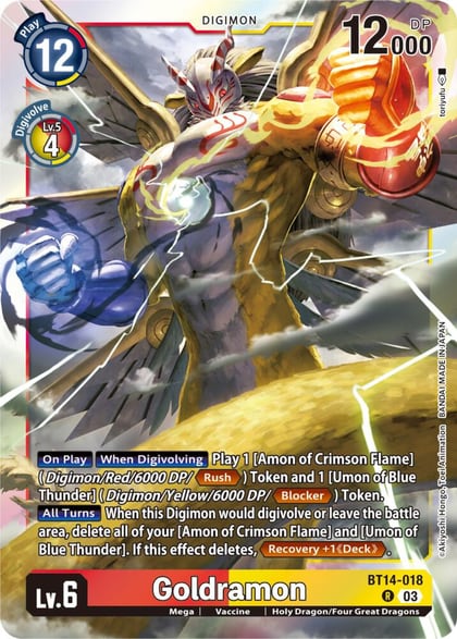 Goldramon, Blast Ace BT14-018 R