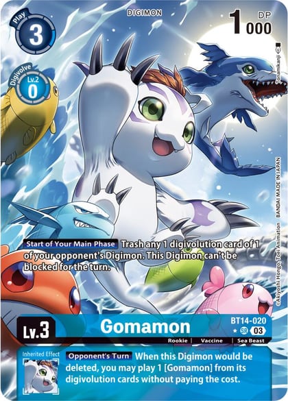 Gomamon (Alternate Art), Blast Ace BT14-020 SR