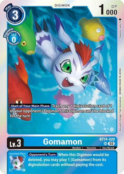 Gomamon, Blast Ace BT14-020 SR