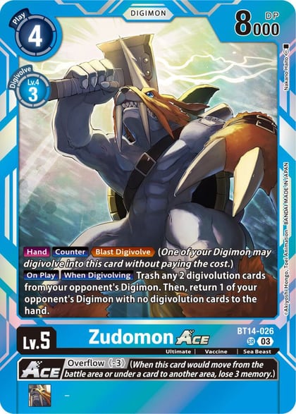 Zudomon ACE, Blast Ace BT14-026 SR