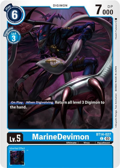 MarineDevimon, Blast Ace BT14-027 C