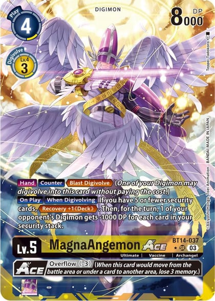 MagnaAngemon ACE (Alternate Art), Blast Ace BT14-037 SR