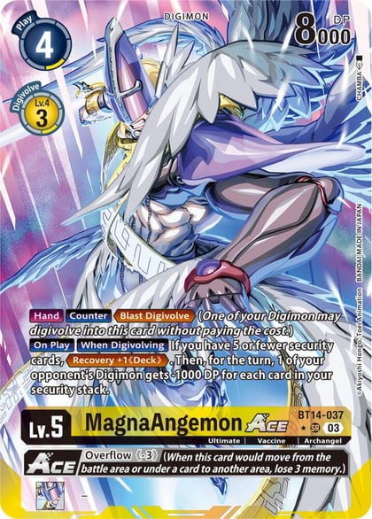 MagnaAngemon ACE (English Exclusive Alternate Art), Blast Ace BT14-037 SR