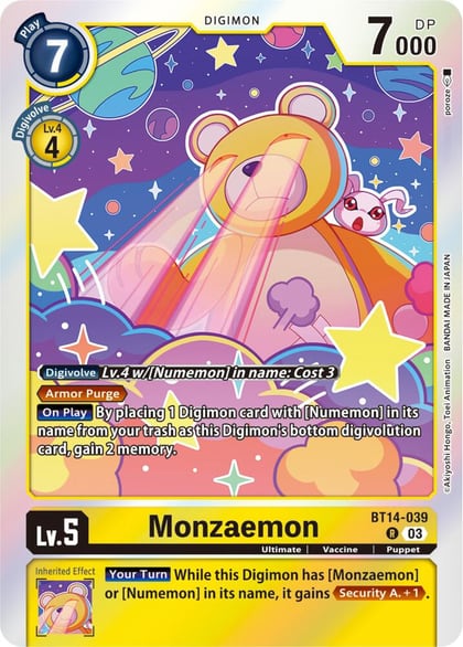 Monzaemon, Blast Ace BT14-039 R