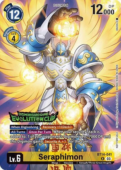 Seraphimon (August 2024 Evolution Cup Participant), Blast Ace BT14-041 R