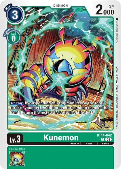 Kunemon, Blast Ace BT14-042 C