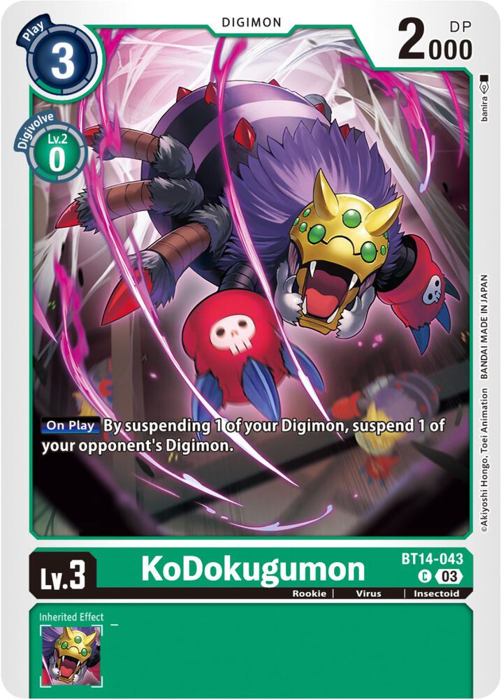 KoDokugumon, Blast Ace BT14-043 C