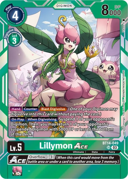 Lillymon ACE, Blast Ace BT14-049 SR