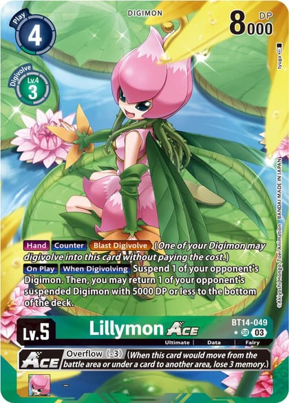 Lillymon ACE (Alternate Art), Blast Ace BT14-049 SR